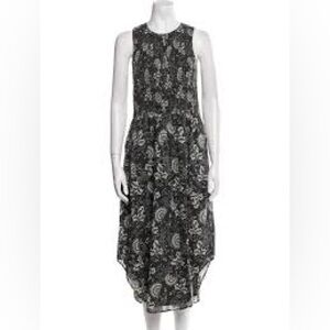 ULLA JOHNSON / Gili Smocked Midi Dress - Sz M